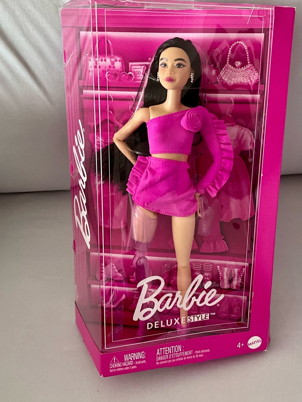 Barbie Hot Pink One-Shoulder Fashion Doll